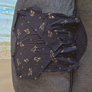 Girls old navy black with gold unicorns size 10/12 long sleeve